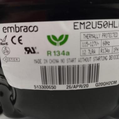 Compresor (em2u50hlp) R134a 115-127v WHIRLPOOL AT090FG00 W10743310