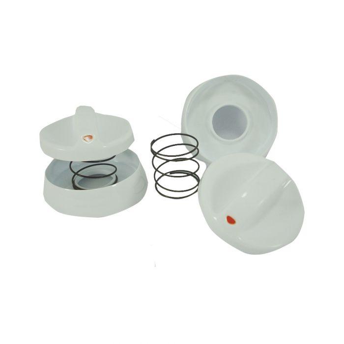 KNOB ACROS ASSY (6 35)-WHITE Whirlpool 98009000 98009000