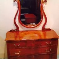 vista general de tocador: donde se observa la luna totalmente viselada Tocador Francés (art - Nouveau )