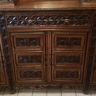 parte inferior de mueble exentrico Mueble Frances Excéntrico (año 1880-1890 ) 