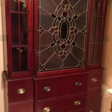 aspecto general de secreter tipo diffany Secreter Americano (estilo Tiffany) 1930 Al1940 