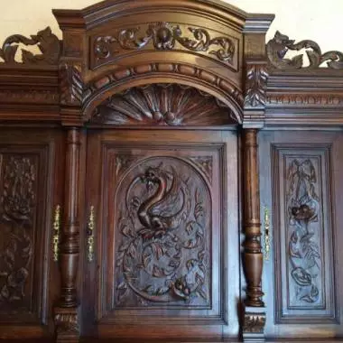 vista total de la parte superior del trinchador Trinchador Frances (dragon ) 1830 Al 1850 