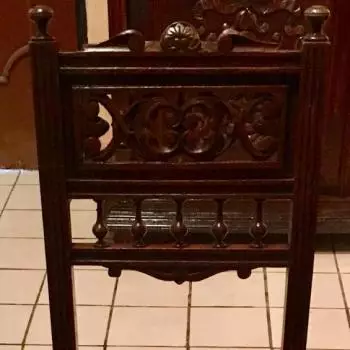 esta silla esta realizada con madera de roble ( set de 6 sillas ) Mesa Rectangular Francesa: Estilo Enrique Ii( Con