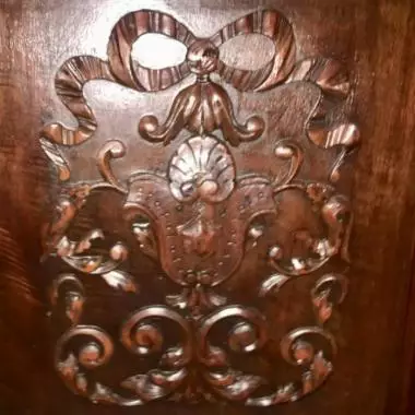 Retablo : de la parte inferior del trinchador Trinchador Frances (dragon ) 1830 Al 1850 