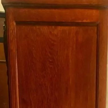 costado del mueble de fresno Vitrina ( Art- Nouveau )