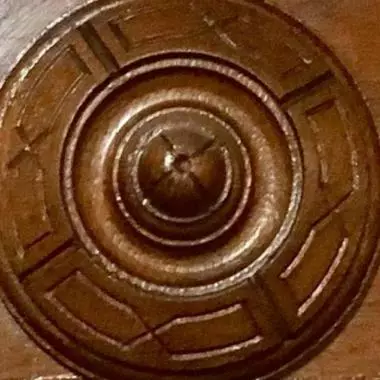 acercamiento de su parte central de su corona Mueble Sacro Francés ( 1870 Al 1890 ) 