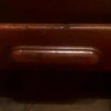 se observa interior de cajones de su lado derecho Escritorio De Cortina (Correos/Telegrafos) 