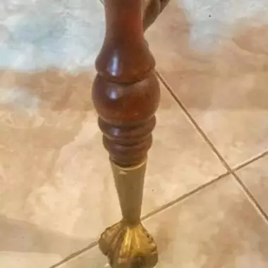 vista de la base del taburete Taburete