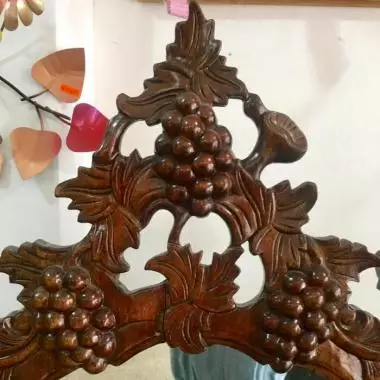 talla del tocador en su parte superior Tocador Estilo Victoriano ( Racimo De Uvas ) 