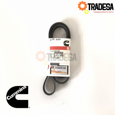 Banda De Alternador Para Kw Motor Isx Sin Egr 6 Hilos (6pk1755)(6pk687) CUMMINS 5413194 71699290665