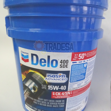 Aceite De Motor Diesel Sae 15w40 Delo 400 Mgx Ck-4/sn Cubeta CHEVRON PT222290 71694449266