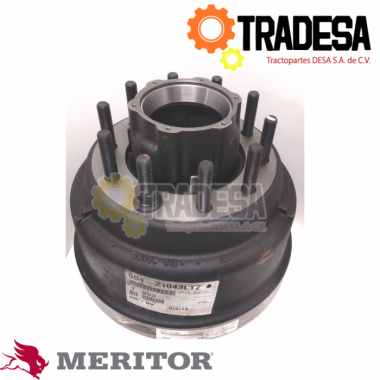 Maza Tambor Para Eje Propar Con Aro Abs, Birlo L, Tambor 6000-018 16.5 X 7.7 10 Hoyos 1 MERITOR 004-21043LTZ 