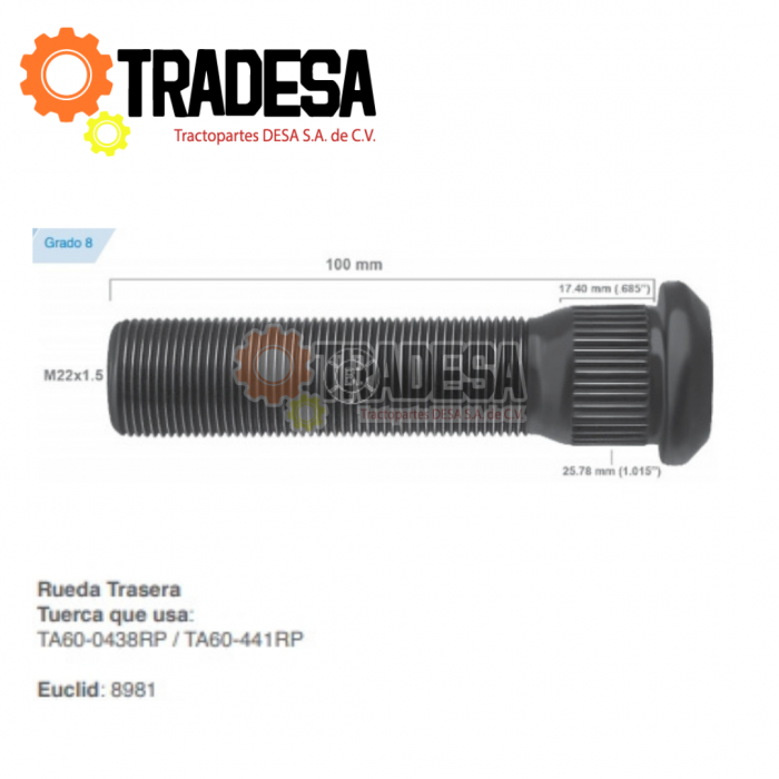 Birlo De Rueda Trasera Y Delantera ACP ACPBI12305 71731692998
