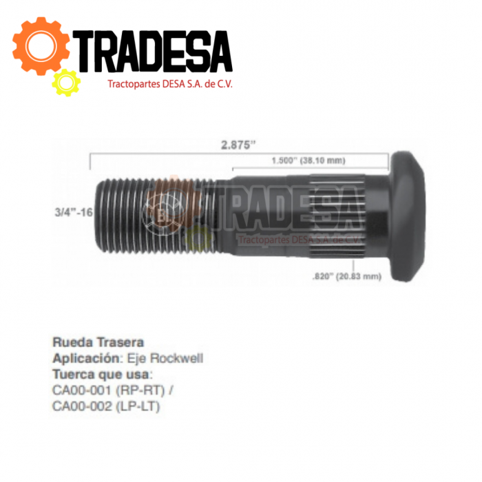Birlo Derecho De Rueda Trasera Para Eje IMPORTACION HS5139R 