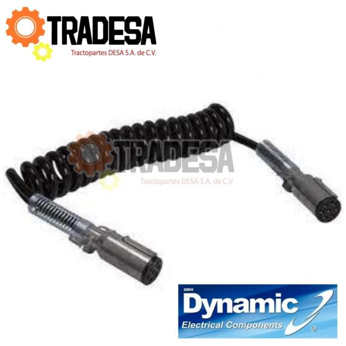 Cable De 7 Lineas Con Conectores Machos 3.7 Mtro DYNAMIC DY 24-4321 