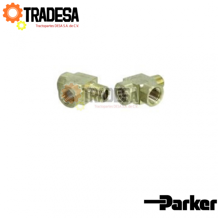 Tee Macho Lateral 1/4 X 1/4 Hembras PARKER 2225P-4 