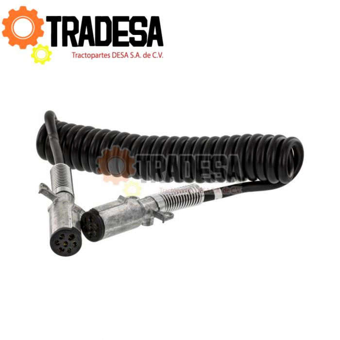 Cable Espiral 7 Terminales Con Conector Macho (4.6m) PHILLIPS 24-4621 