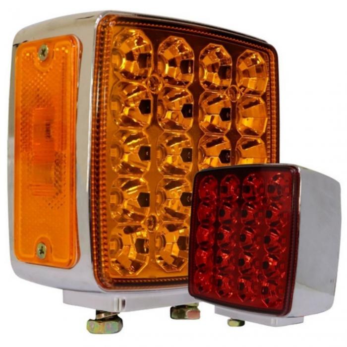 Luz De Direccion Derecha 12v 33 Leds Cuadrada Universal TECNO LAMP 2631651 