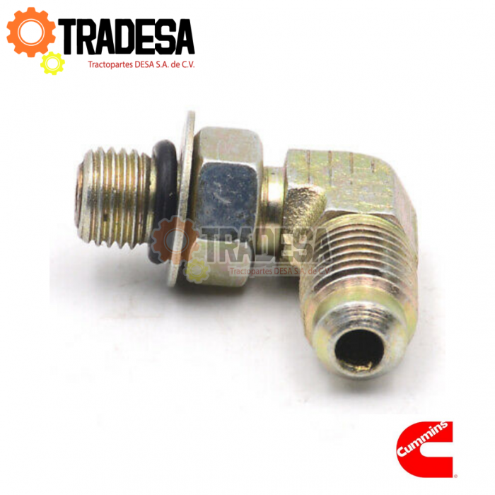 Valvula Check De Bomba De Combustible Codo 90° Cummins L10, M11, Isl, Qsl, Ism, Qsm, Kt, Kta,350/400, N14 3033740 CUMMINS 3033740 71704393164