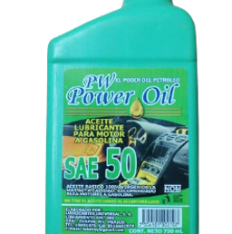 ACEITE LUBRICANTE PARA MOTOR A GASOLINA SAE 50  7504101002107 71707867388