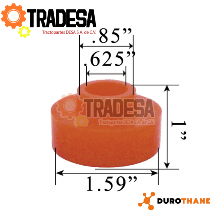 SOPORTE DE TENSOR DE RADIADOR KW DUROTHANE DT1427 71723935424