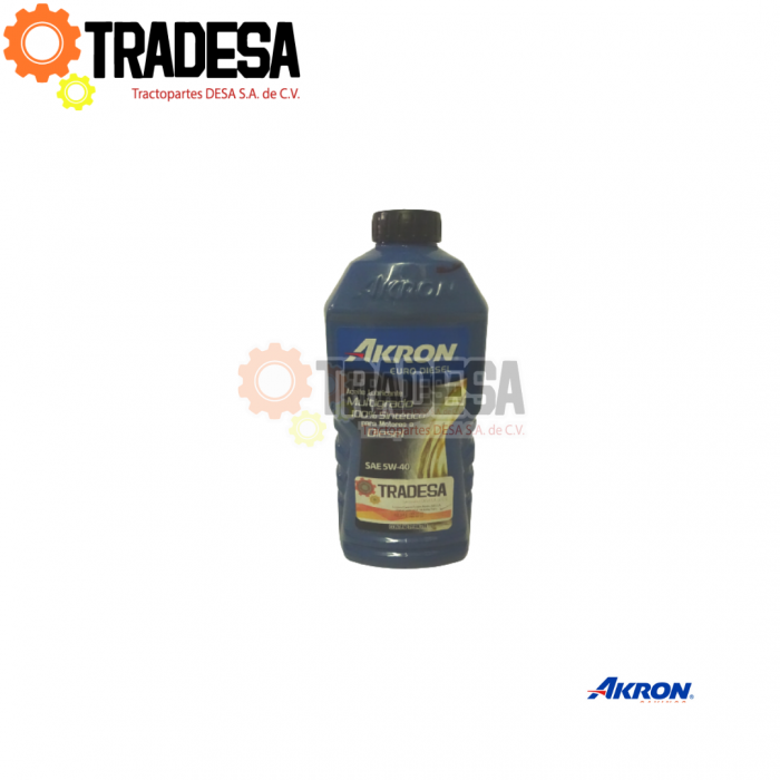Aceite De Motor Diesel Sae 5w40 946ml Sintetico AKRON 785639121097 