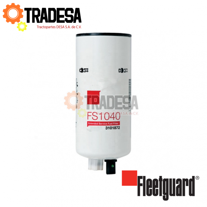 Filtro De Combustible Separador Kenworth,freightliner,international (fs1007) FLEETGUARD FS1040 71692377693