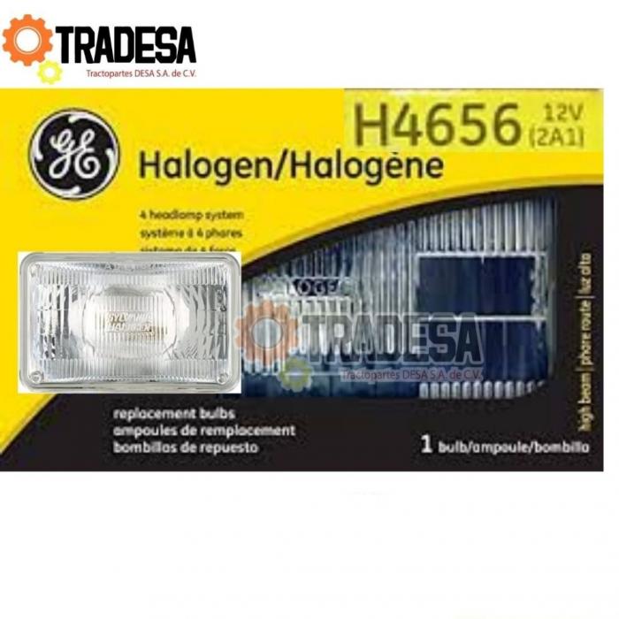 Foco Unidad Halogeno 12v Sellada Rectangular Luz Baja 3 Terminales (2a1) GENERAL ELECTRIC H4656 