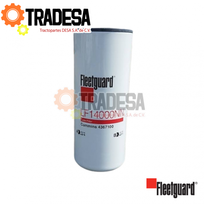 Filtro De Aceite Kenworth,international,freightliner FLEETGUARD LF14000NN 71692377809