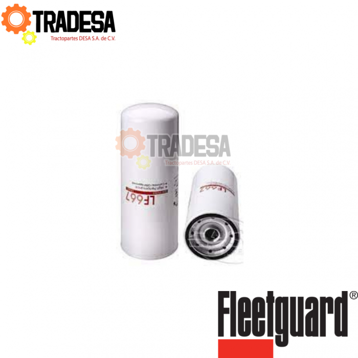Filtro De Aceite Caterpillar Construccion FLEETGUARD LF667 71692723941