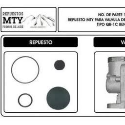 REPUESTO PARA VALVULA DE DESCARGA Mty MTY195 MTY 195
