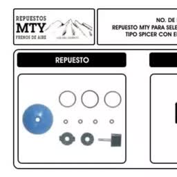 REPUESTO MTY PARA SELECTOR DE 14 VELOCIDADES TIPO SPAICER CON ENGRANES UÑA Y TAPA Mty MTY290 71698708929