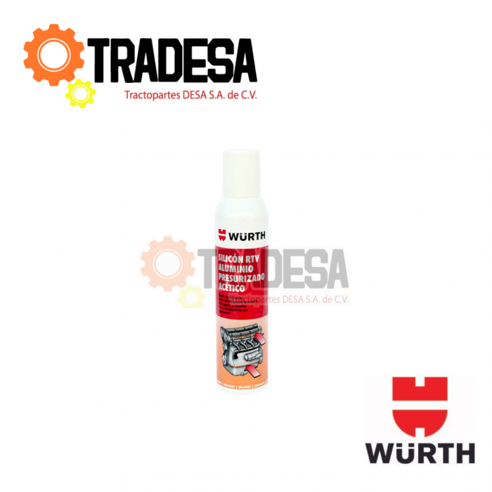 Silicon Rtv De Presurizado Aluminio WURTH 0890 910 6 4053479847115