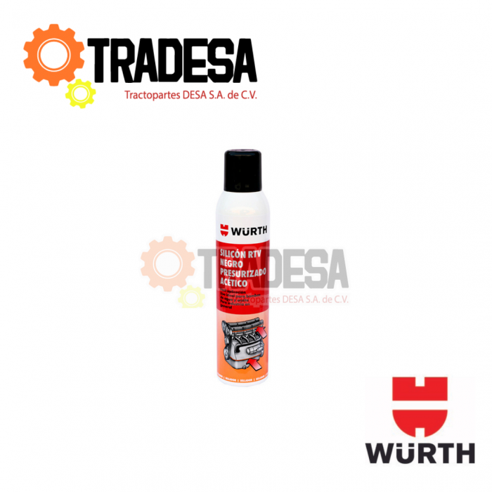 Silicon Presurizado Rtv Negro WURTH 0890 910 3 4053479847092