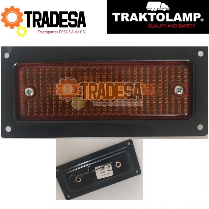 Lampara Ambar Lateral Rectangular TRAKTOLAMP TRA2418NA 