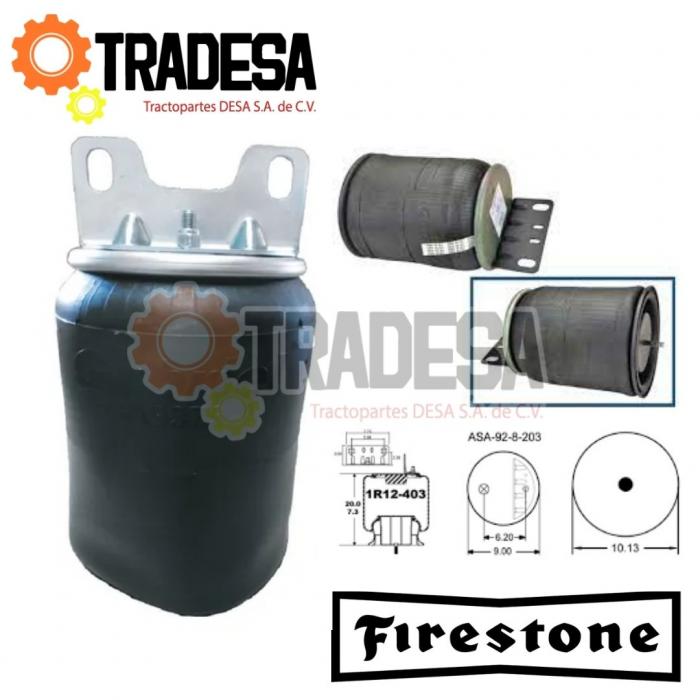 Bolsa De Aire Kenworth 4 Bolsas Hendrickson Mci (1r12-403, 57122-1, 57122-2) FIRESTONE W01-358-9373 