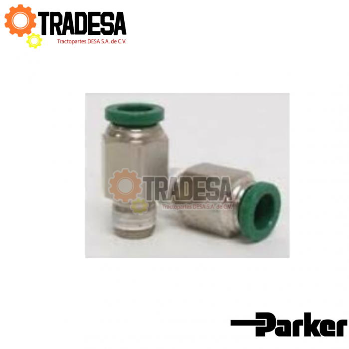 Conector Union Macho 1/4 Para Tubing De 3/8 PARKER W68PLP-6-2 