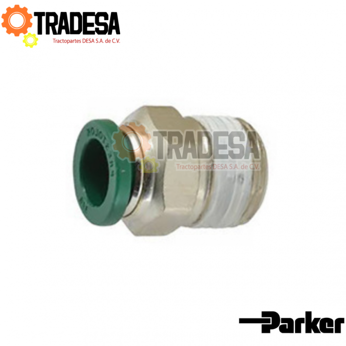Conexion Macho 1/2 A 3/8 A Presion PARKER W68PLP-6-8 